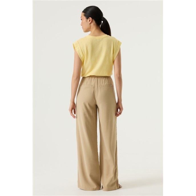 Garcia T-shirt Q260007 Kanten mouw Geel